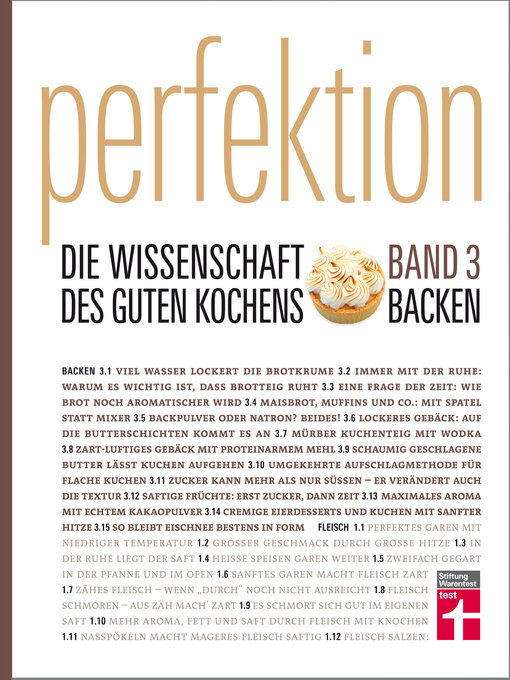 Title details for Perfektion Backen by Stiftung Warentest - Wait list